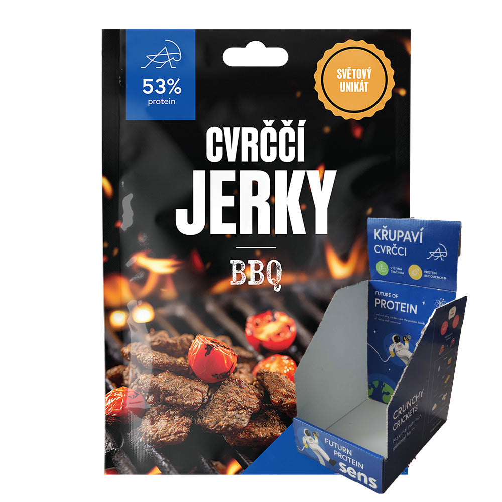 Cvrččí jerky - BBQ (25g) - box 12 kusů